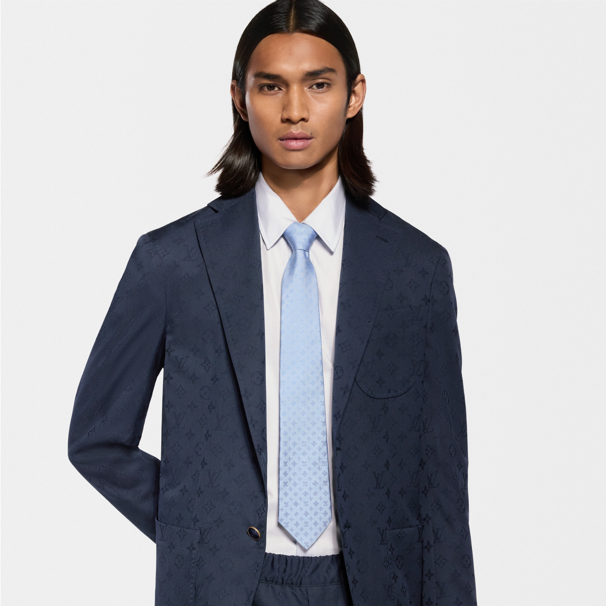 LV Interlocked Tie S00 - Men - Accessories | LOUIS VUITTON ®